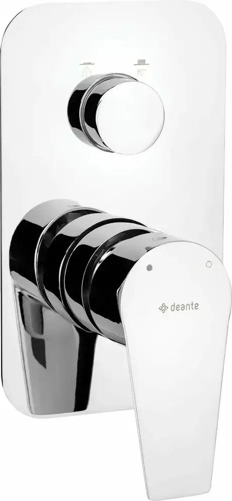 Baterie dus monocomanda incastrata Deante Agawa crom