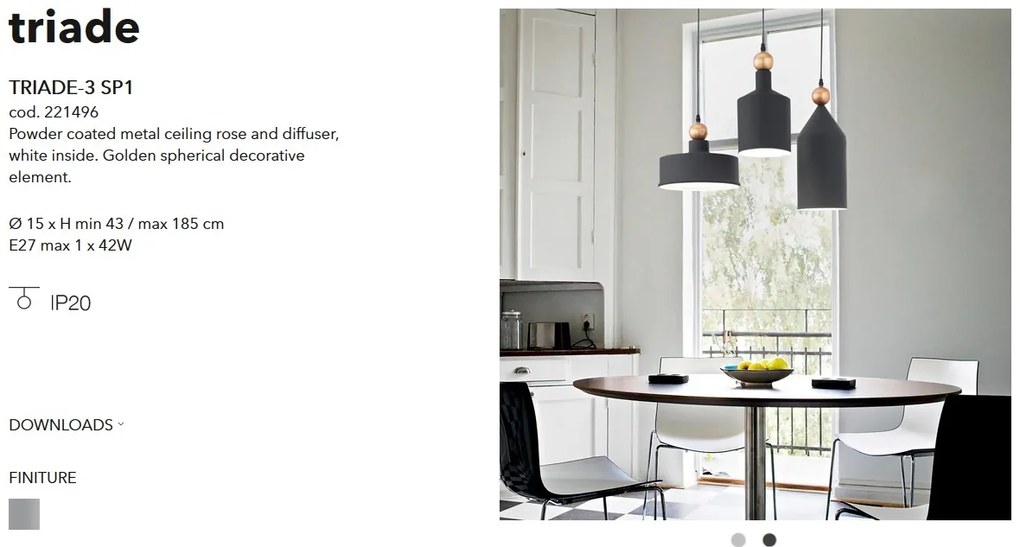 Pendul design modern TRIADE-3 SP1 221496