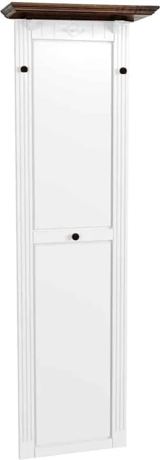 Cuier lemn masiv alb Sonya -Maro, 53 × 26 × 183 cm