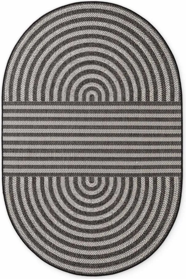 Covor pentru exterior și interior negru/crem 160x230 cm Haringey Woodfield – Ted Baker