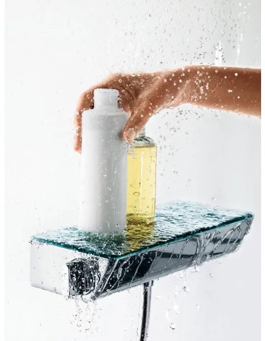 Baterie dus cu termostat, Hansgrohe Ecostat Select, crom, 13161000
