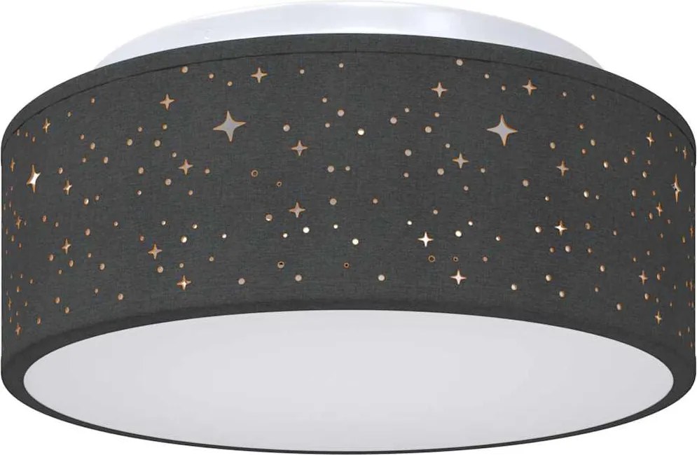 vidaXL Lampă de tavă Negru 30 x 30 x 13,5 cm țesătură