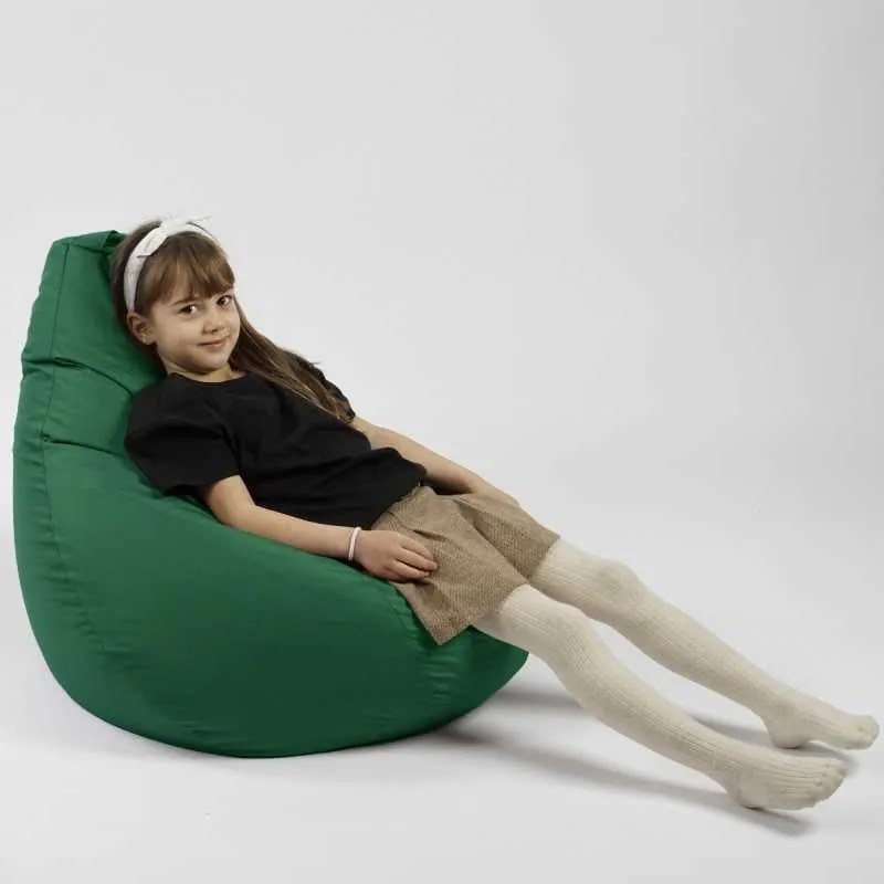 Fotoliu puf copii, Nirvana Light Pufrelax, Material Impermeabil - Smarald