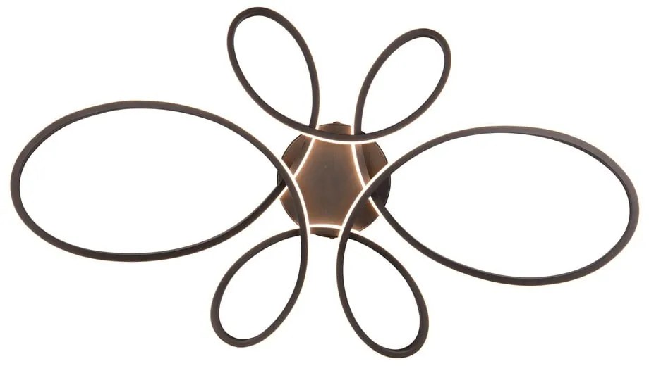 Plafonieră neagră LED 45.5x83 cm Fly – Trio