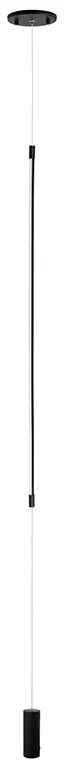 Lampa LED suspendata tip lampadar minimalist Fily negru