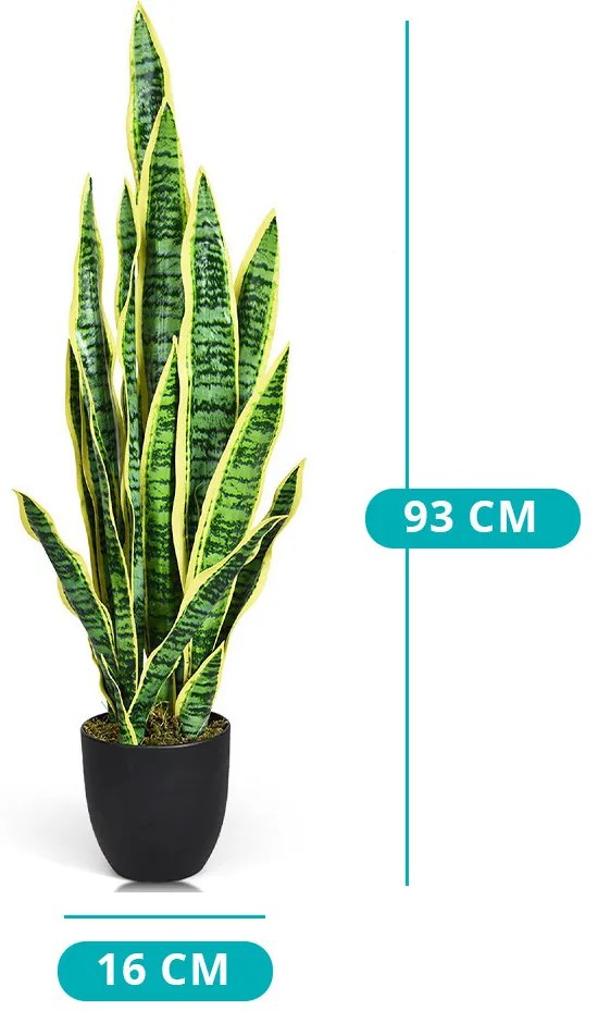 Plantă artificială Sansevieria, 93 cm