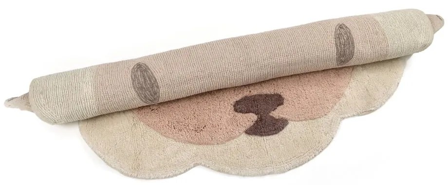 Covor pentru copii crem 100x110 cm Lolho – Nattiot