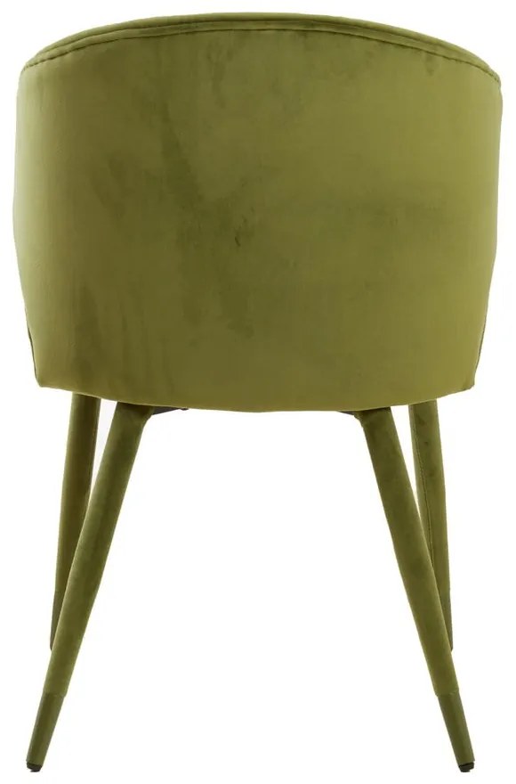 Set de scaune de sufragerie verde 2 buc. tapițat Kosaka – Light &amp; Living