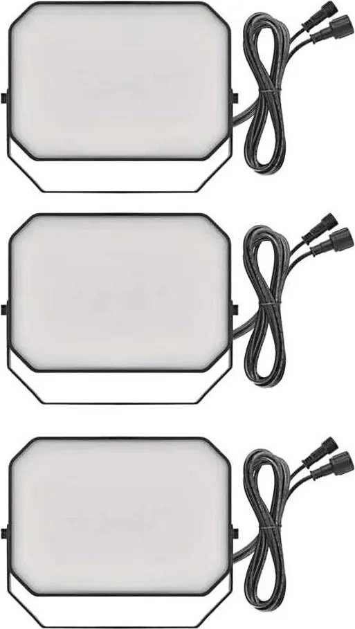 Set de 3 proiectoare LED RGBIC reglabile pentru exterior LED/14W/230V 3000-6500K IP65 Wi-Fi Tuya
