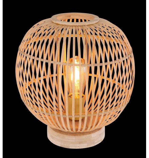 Lampă de masă HILDEGARD 1xE27/60W230V bambus Globo 15368T