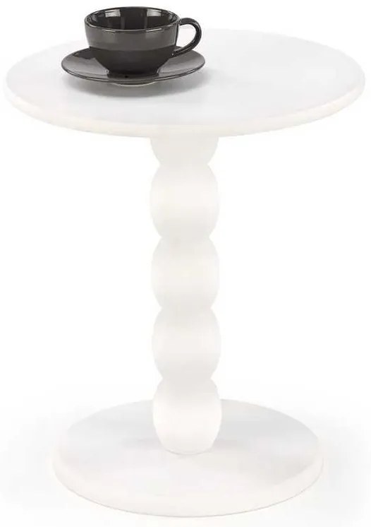 Măsuță de cafea Rondel, alb