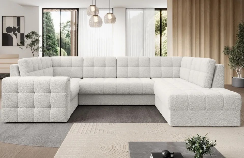 Coltar extensibil cu spatiu oentru depozitare, 299x198x82 cm, Blewett R, Eltap (Culoare: Gri deschis / Sola 4)