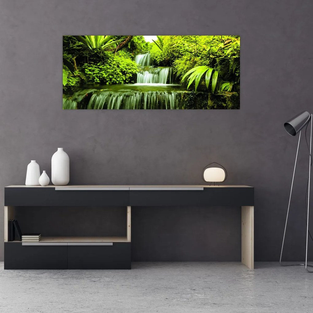 Tablou - Cascade indoneziene (120x50 cm)