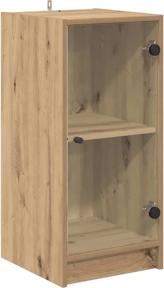 vidaXL Bufet stejar artizanal 35 x 37 x 76 cm Lemn compozit