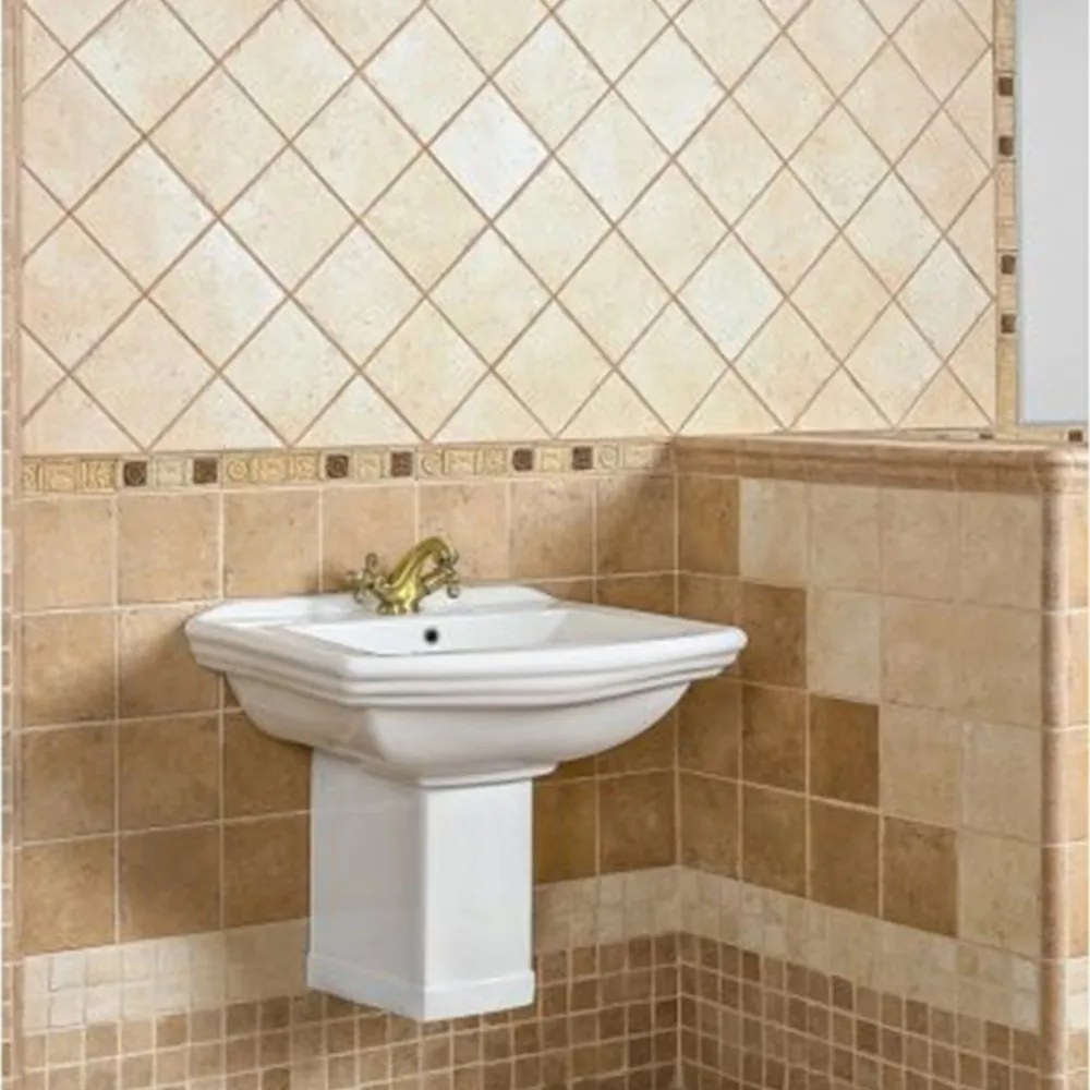 Lavoar ceramic Kleopatra 14, cu piedestal 60x47 cm