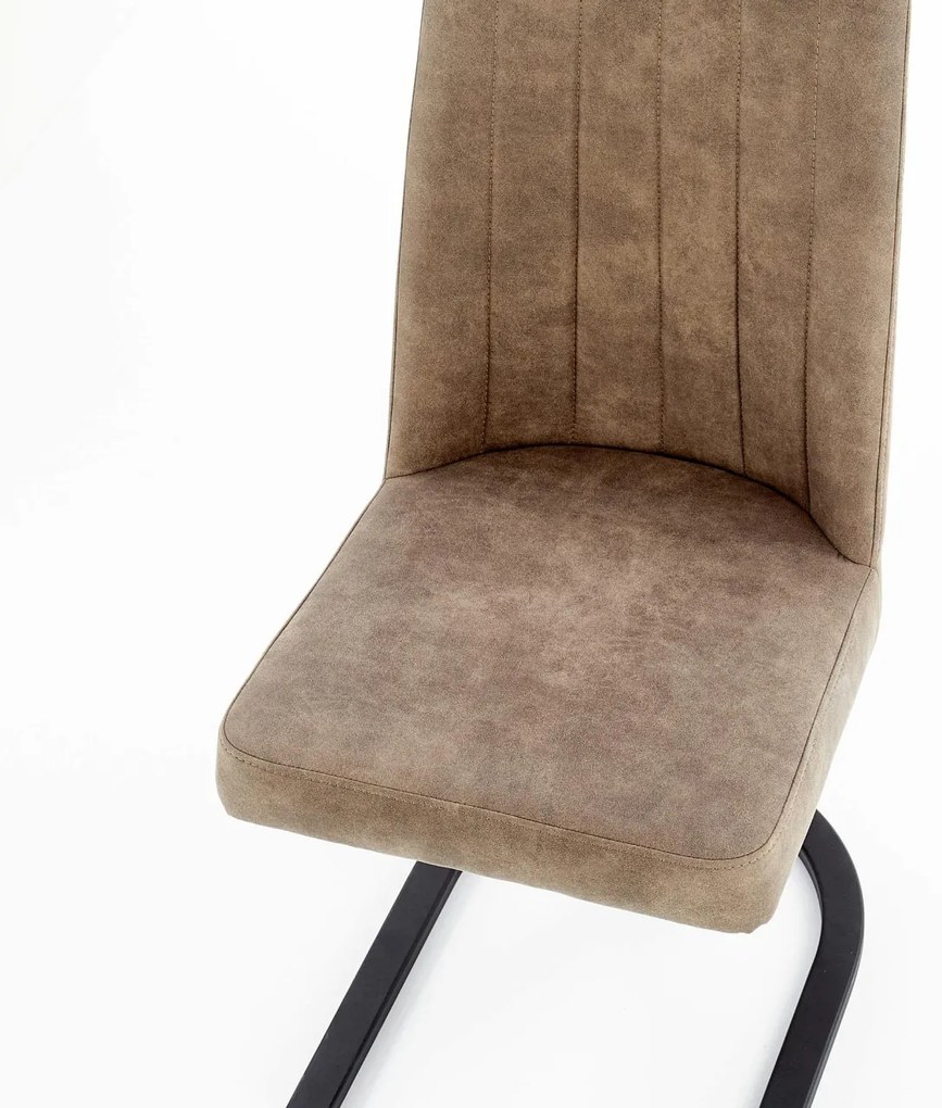 Scaun K338 piele ecologica maro