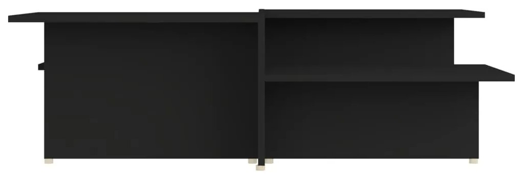 Mese de cafea, 2 buc., negru, 111,5x50x33 cm, lemn compozit 2, Negru