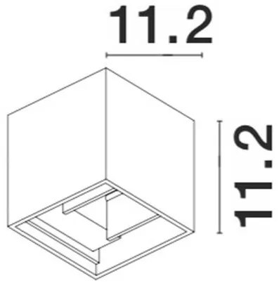 Aplica LED ambientala de exterior IP54 COMO gri NVL-847407