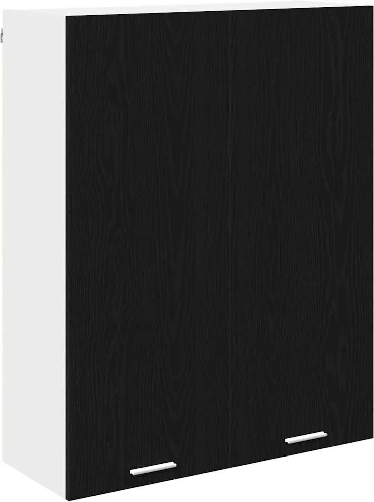 vidaXL Dulap suspendat Stejar Negru 80 x 31 x 100 cm Lemn compozit