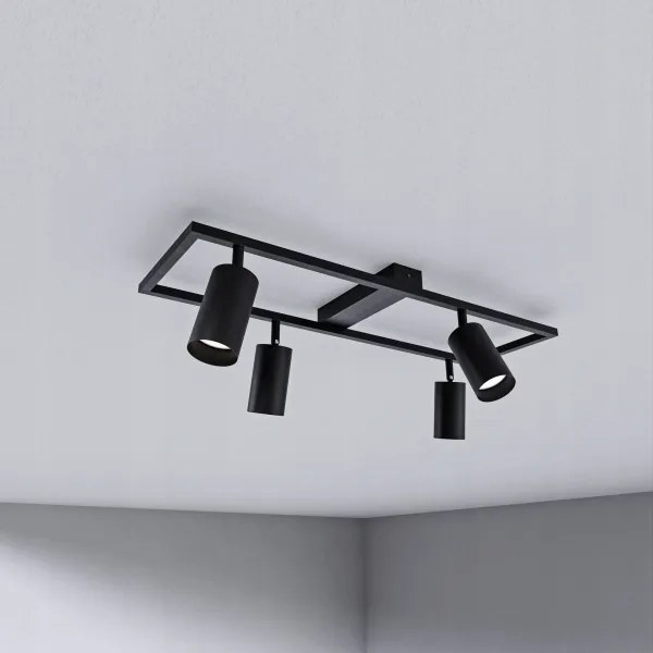 Spot 4x GU10/30W/230V, negru