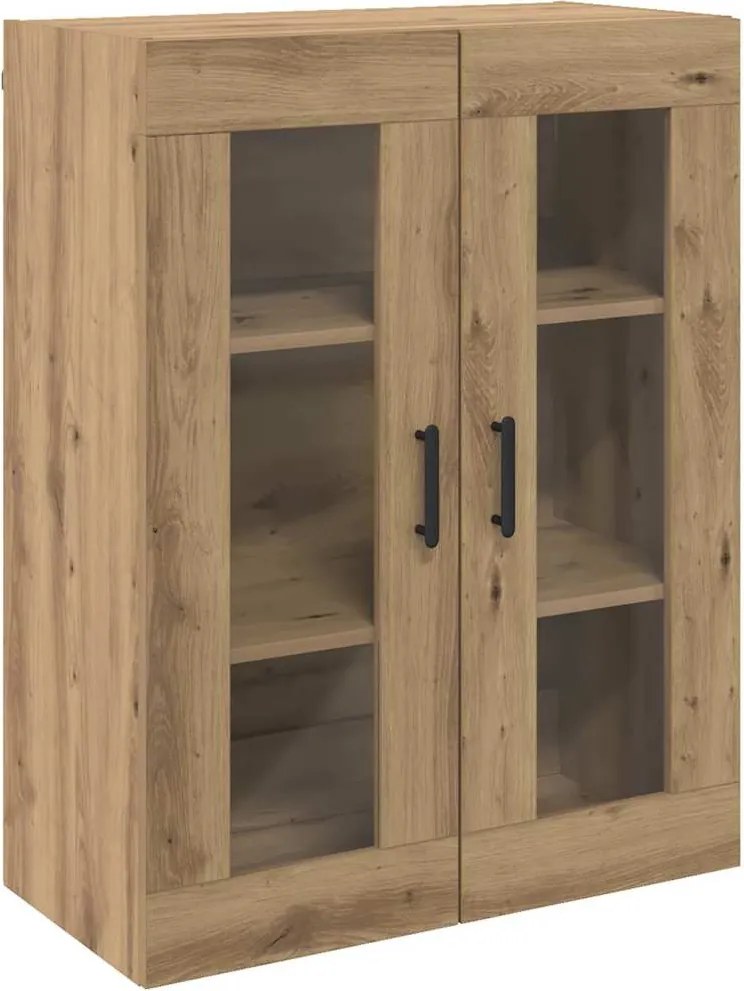 vidaXL Bufet Stejar Artizanal 69,5 x 34 x 90 cm Lemn compozit