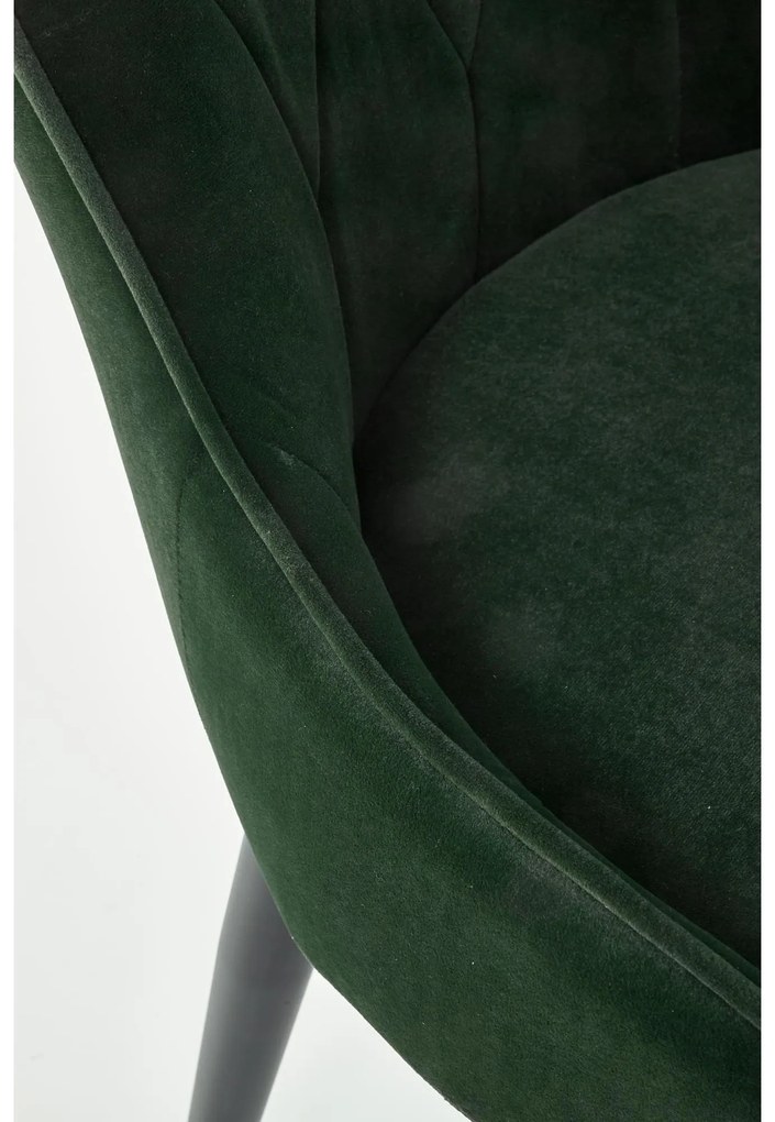 Scaun de sufragerie Nerida (verde închis). 1008203