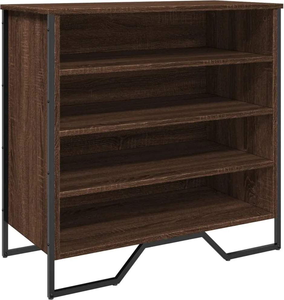 vidaXL Pantofar, stejar maro, 80x38x78 cm, lemn prelucrat