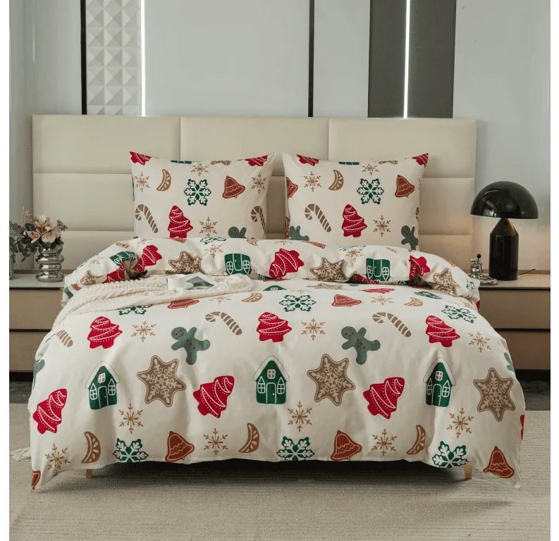 Lenjerie de pat din microfibra flanel HOLLY crem Dimensiune lenjerie de pat: 70 x 90 cm | 140 x 220 cm