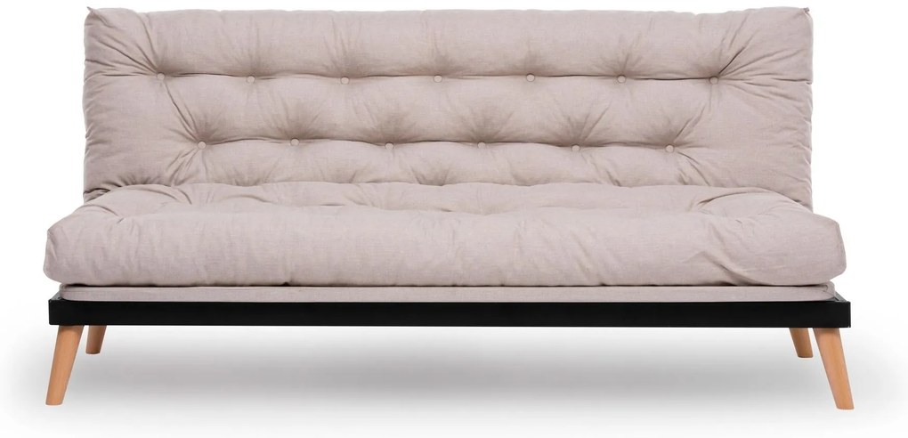 Canapea extensibilă Sakotta (Crem + Lemn). 1107026