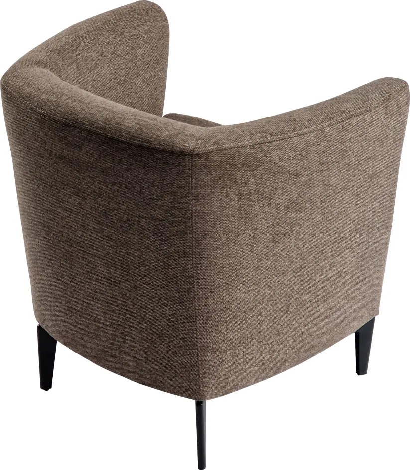 Fotoliu de design, maro / negru, KAPY