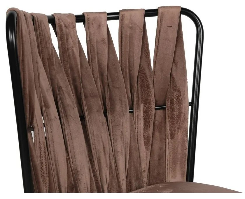Set de scaune de sufragerie Kusakli Light Brownand Black, 2 buc., 2 buc.