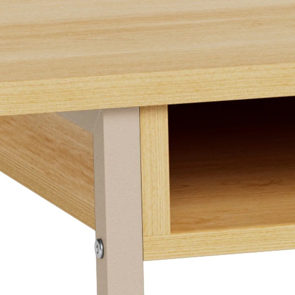 Masă consolă în culoare naturală cu aspect de lemn de stejar 40x140 cm Darlington – Actona