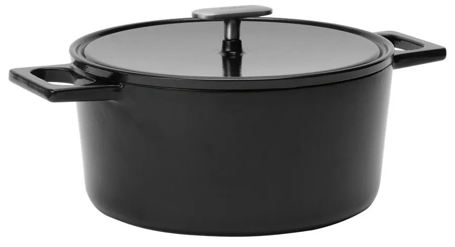 Cratiță cu capac din fontă 5,5 l adecvată pentru plita cu inducție Mattia 3.0 – FABINI