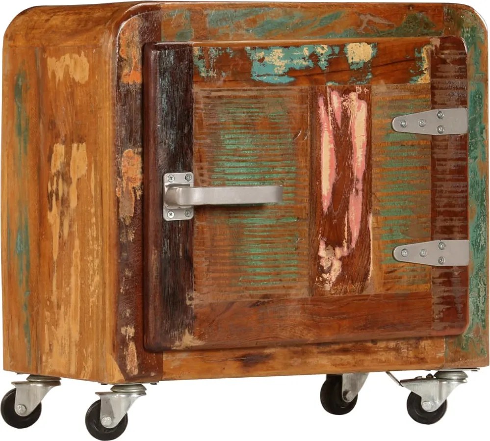 vidaXL Noptieră, 50 x 30 x 50 cm, lemn masiv reciclat