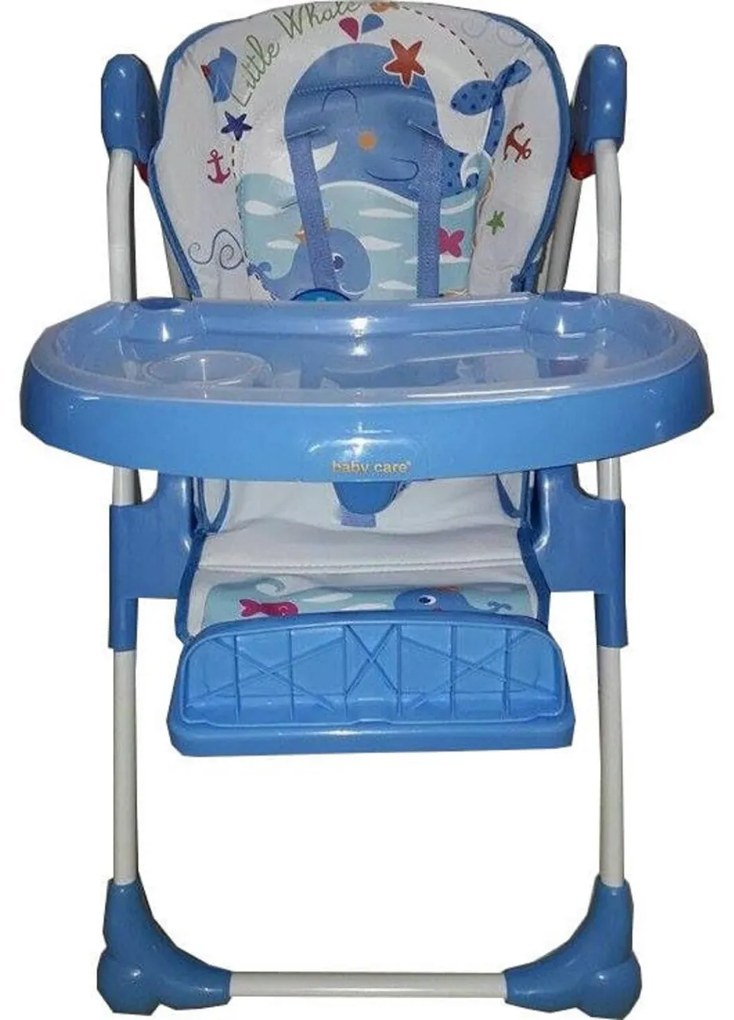 Scaun de masa pentru copii si bebe Baby Care™ reglabil in 3 trepte,pliabil, centura de siguranta, sezut comfortabil, masuta detasabila, functie