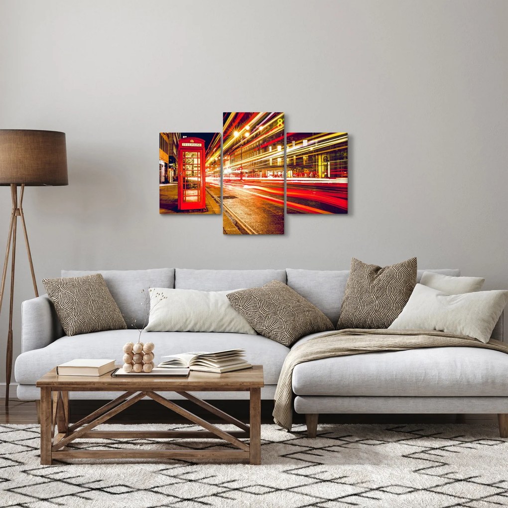Tablou - căsuța telefonică roșie (90x60 cm)