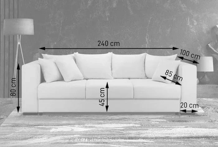 Canapea extensibilă dumonde cu ladă de depozitare si sezut confortabil