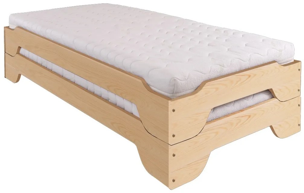 Pat de o persoană 90 cm LK 138 (masiv). 753192