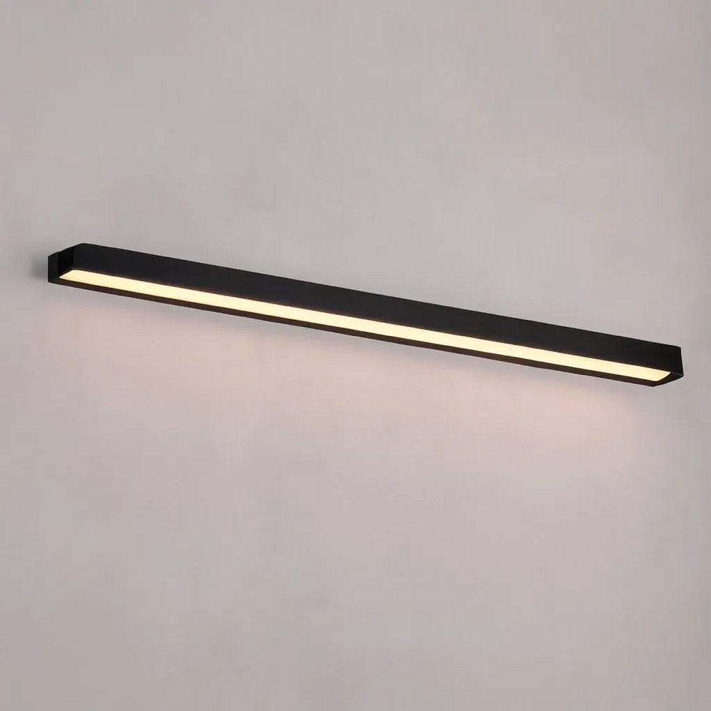 Aplica liniara LED, Protectie IP44 Trio 10W negru