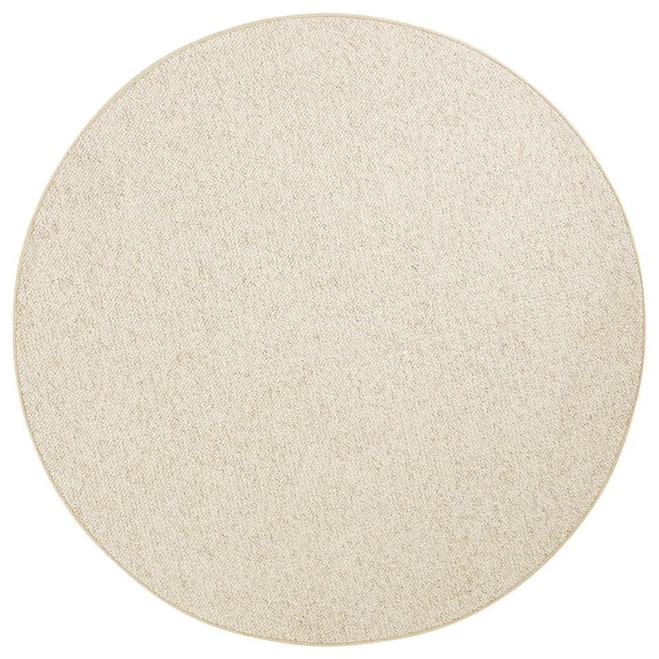 Covor crem rotund ø 200 cm Wolly – BT Carpet