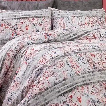 Lenjerie de pat bumbac satinat 2 persoane,homs,serie D 270,00033