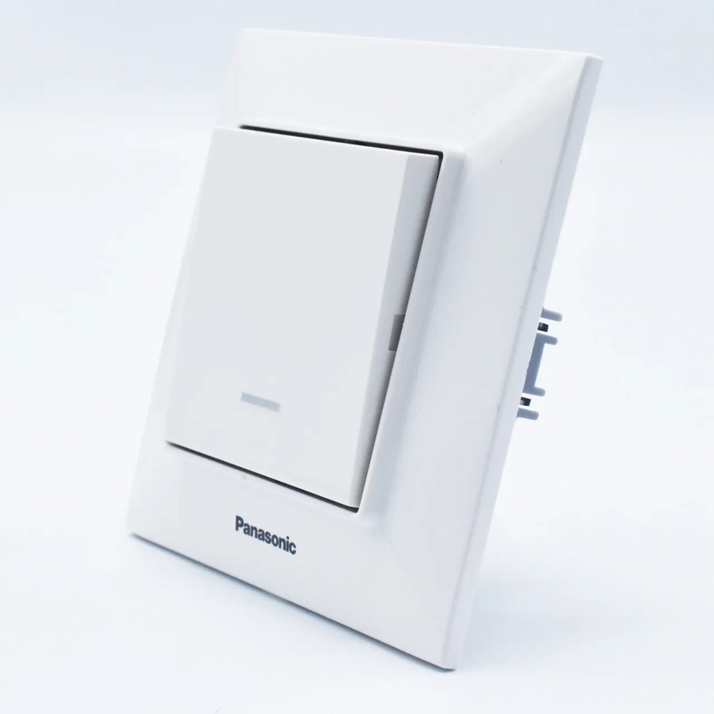 Intrerupator cu led 10A, IP20, Alb, Panasonic Arkedia Slim