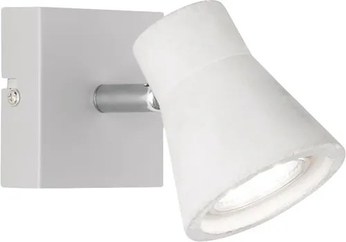 Spot aplicat Antony GU10 1x3W, bec LED inclus, gri nuanta beton