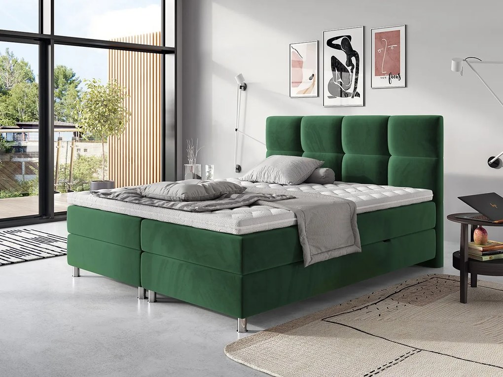 Pat matrimonial Boxspring 160 cm Amarydia (fresh 13). 1054293