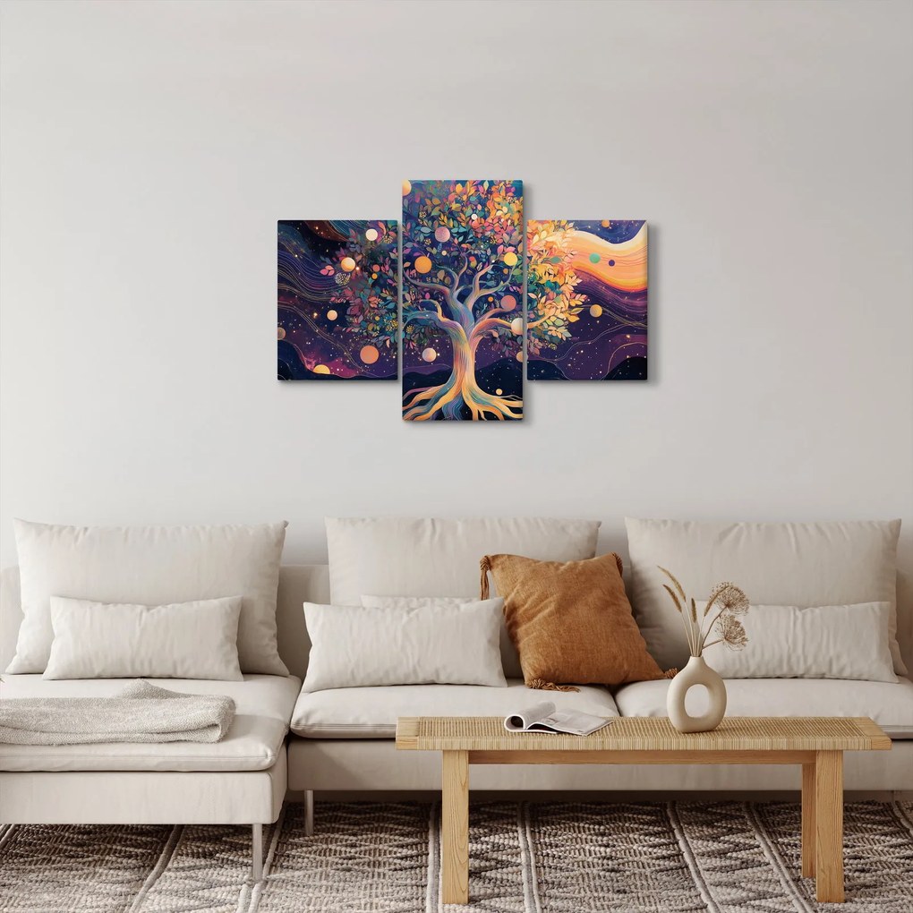 Tablou – Arbore violet plin de energie (90x60 cm)