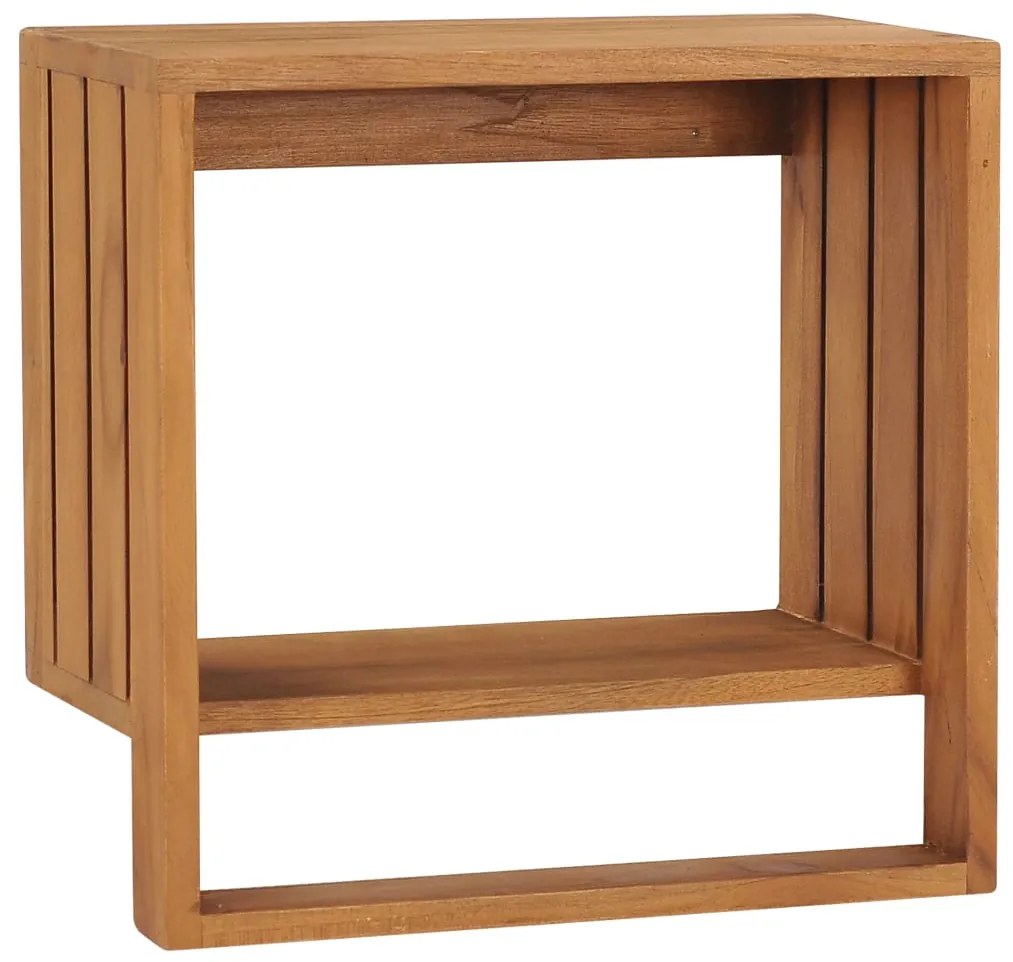 vidaXL Suport prosoape de perete, 35 x 20 x 35 cm, lemn masiv de tec
