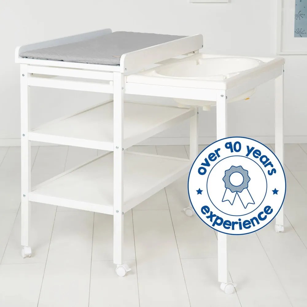 Masă de înfășat albă Style grau – Roba