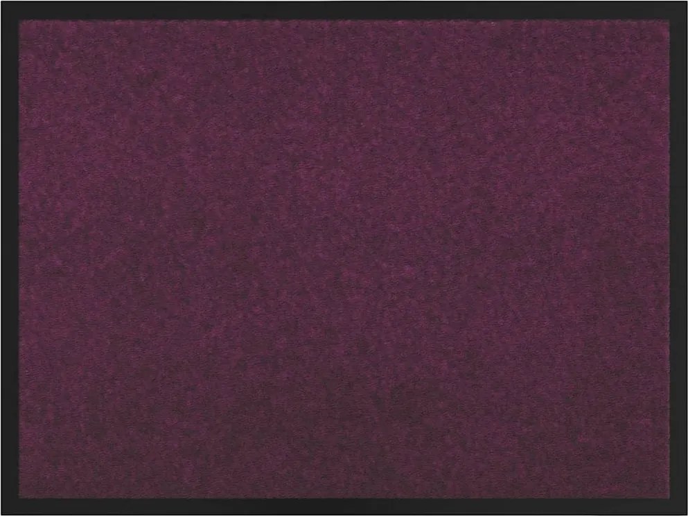 vidaXL Covoraș de intrare Bordo 60 x 40 x 1.2 cm Țesătură Teddy