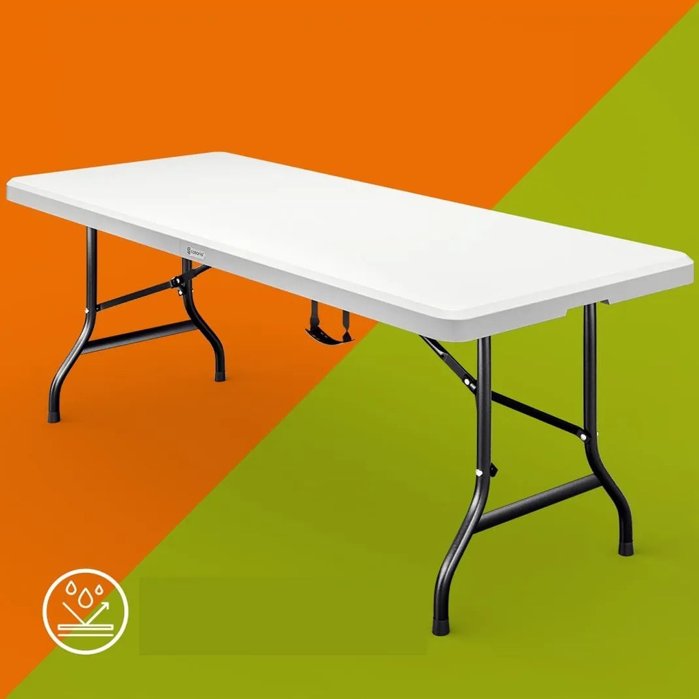 Masa pliabilă pentru bufet KAMIL, 76x183x74cm, alb Casaria