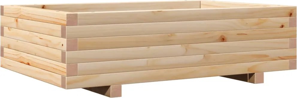 vidaXL Jardinieră de grădină, 90x60x26,5 cm, lemn masiv de pin